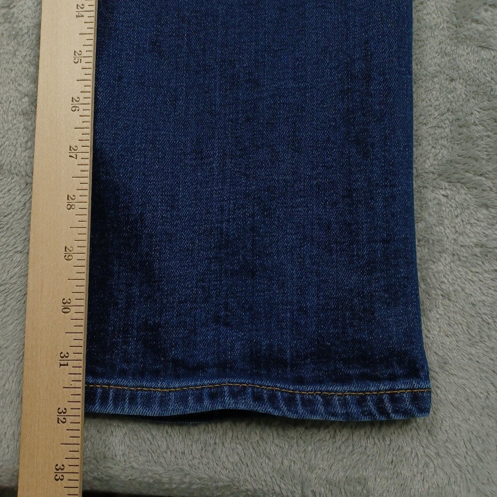 Lucky Brand Jeans Mens 34x32 Blue Denim 410 Athletic Straight Distressed Pocket - Picture 8 of 9